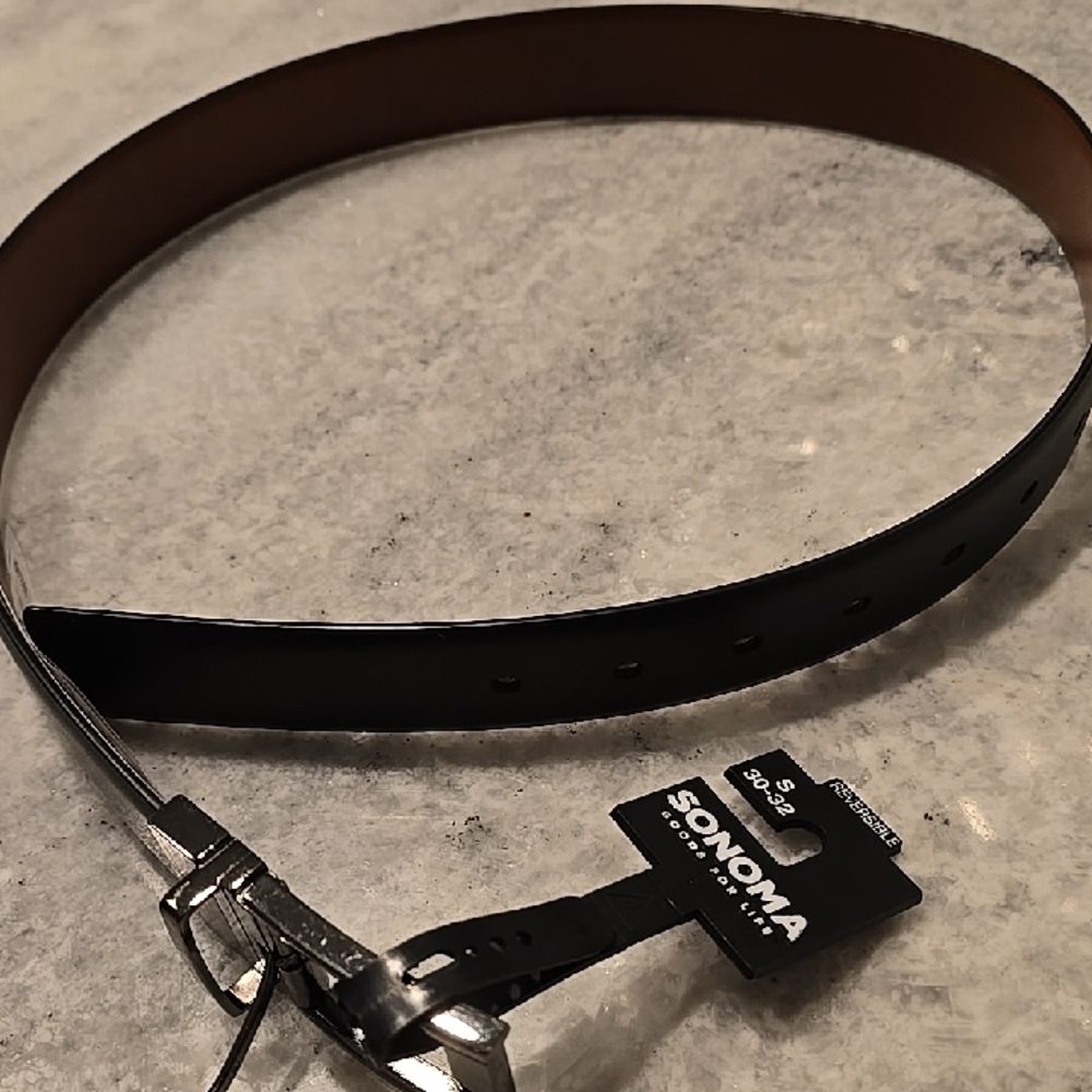 Sonoma Men's Black and Brown Belt